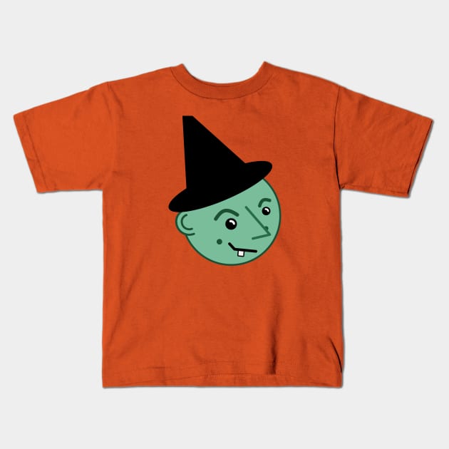 Witchy Witch Kids T-Shirt by sansunicorn